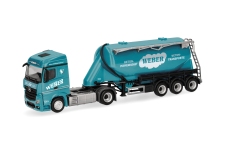 Herpa 320351 - H0 - Mercedes-Benz Actros Eutersilo-Sattelzug Weber Betonpumpen